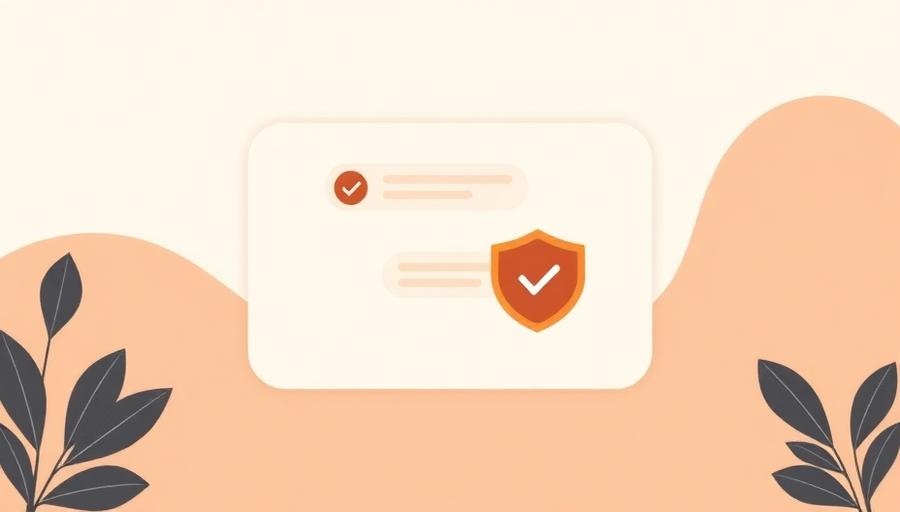 Interface de mensagens com selo de verificação e escudo