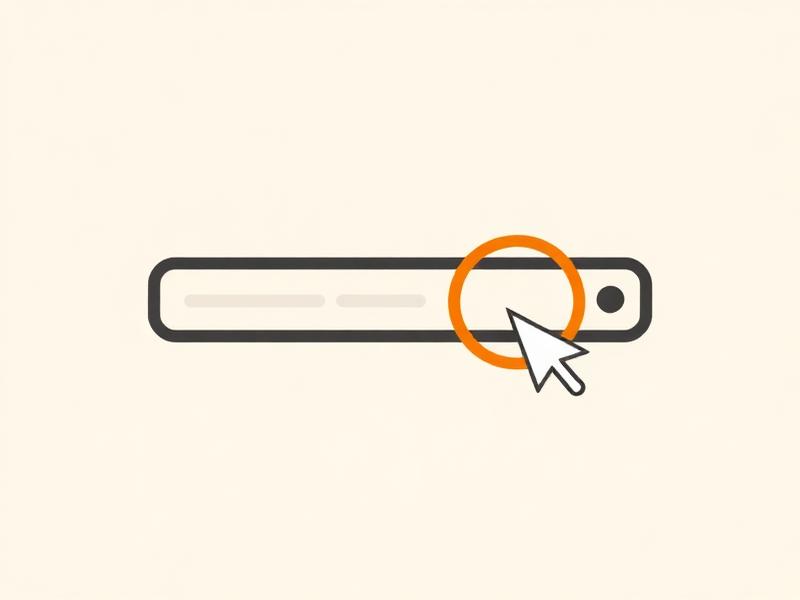 Barra de busca com cursor clicando