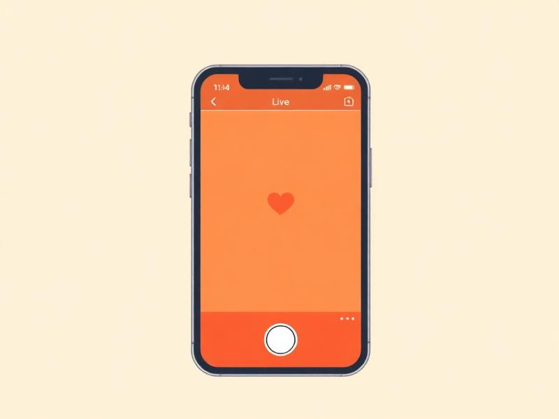 Celular transmitindo uma live com corações